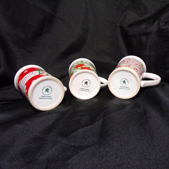 Royal Norfolk Set Of 3 Holiday/Christmas Mugs. Excellent Condition! - Picture 3 of 8
